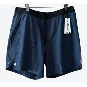 Smartwool Men's XXL Deep Navy Merino Wool Blend Lined Active Shorts 38" x 7"